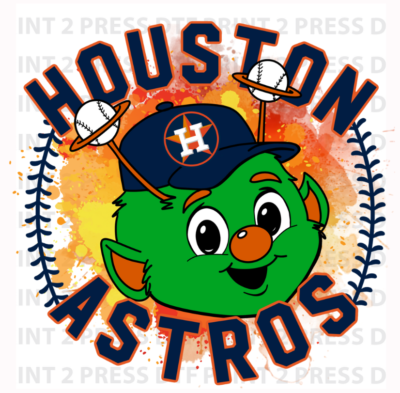 Green Mascot Baseball