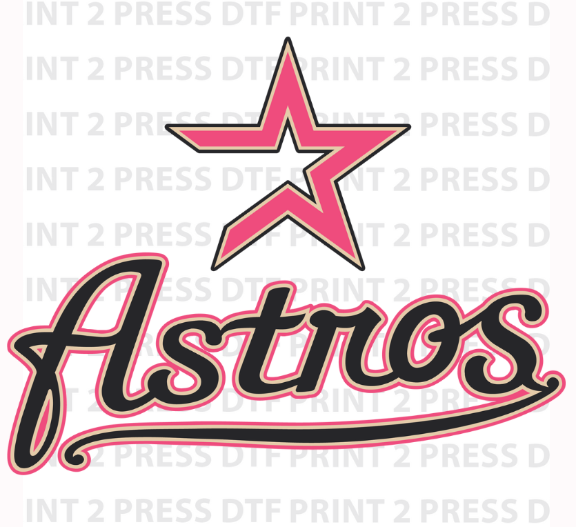 Pink Retro Astros