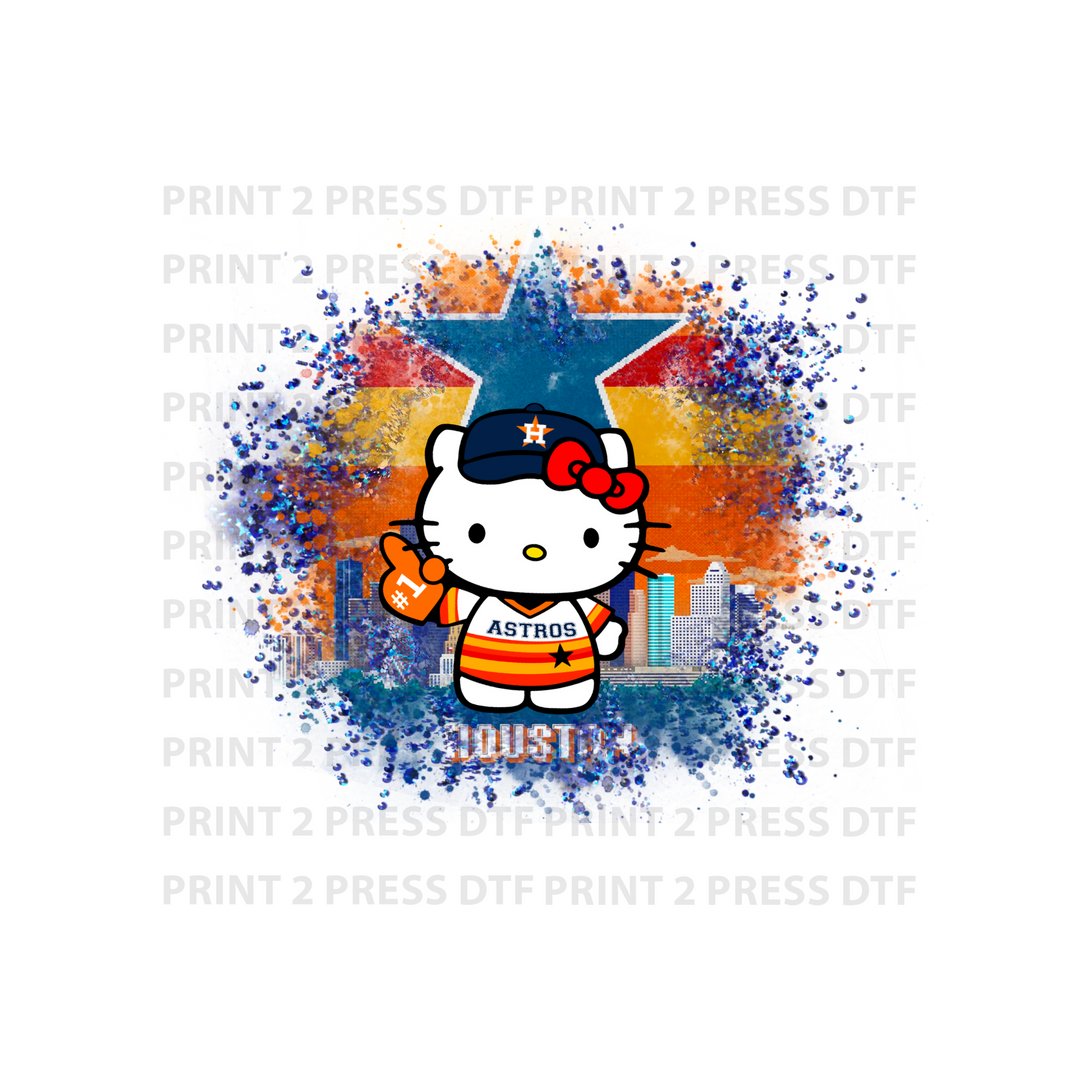 Hello Kitty Skyline - Splatter