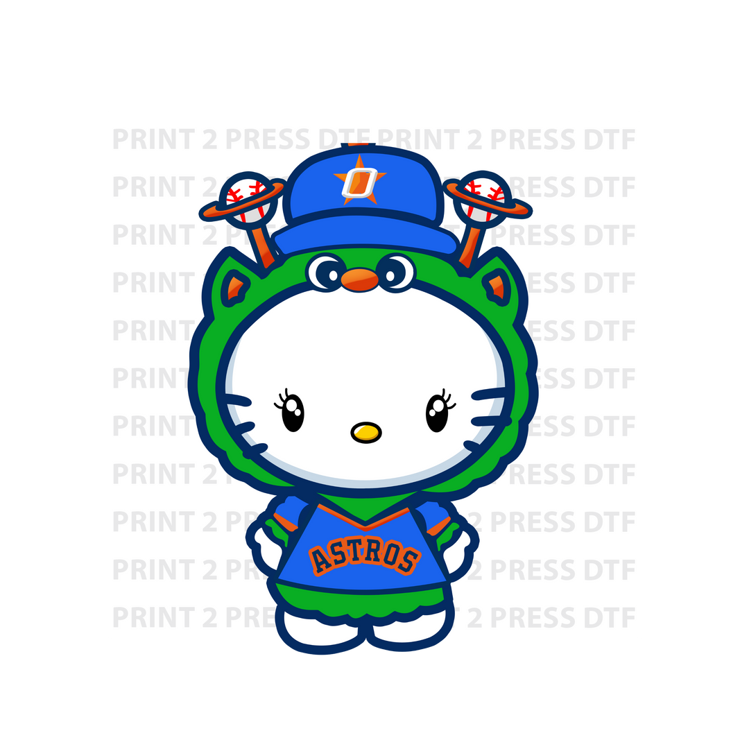 Green Mascot Hello Kitty