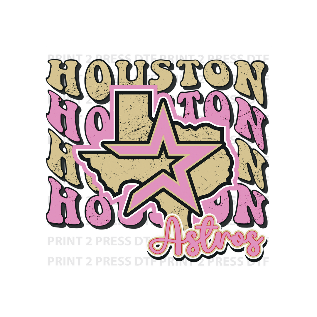 Astros Tan and Pink