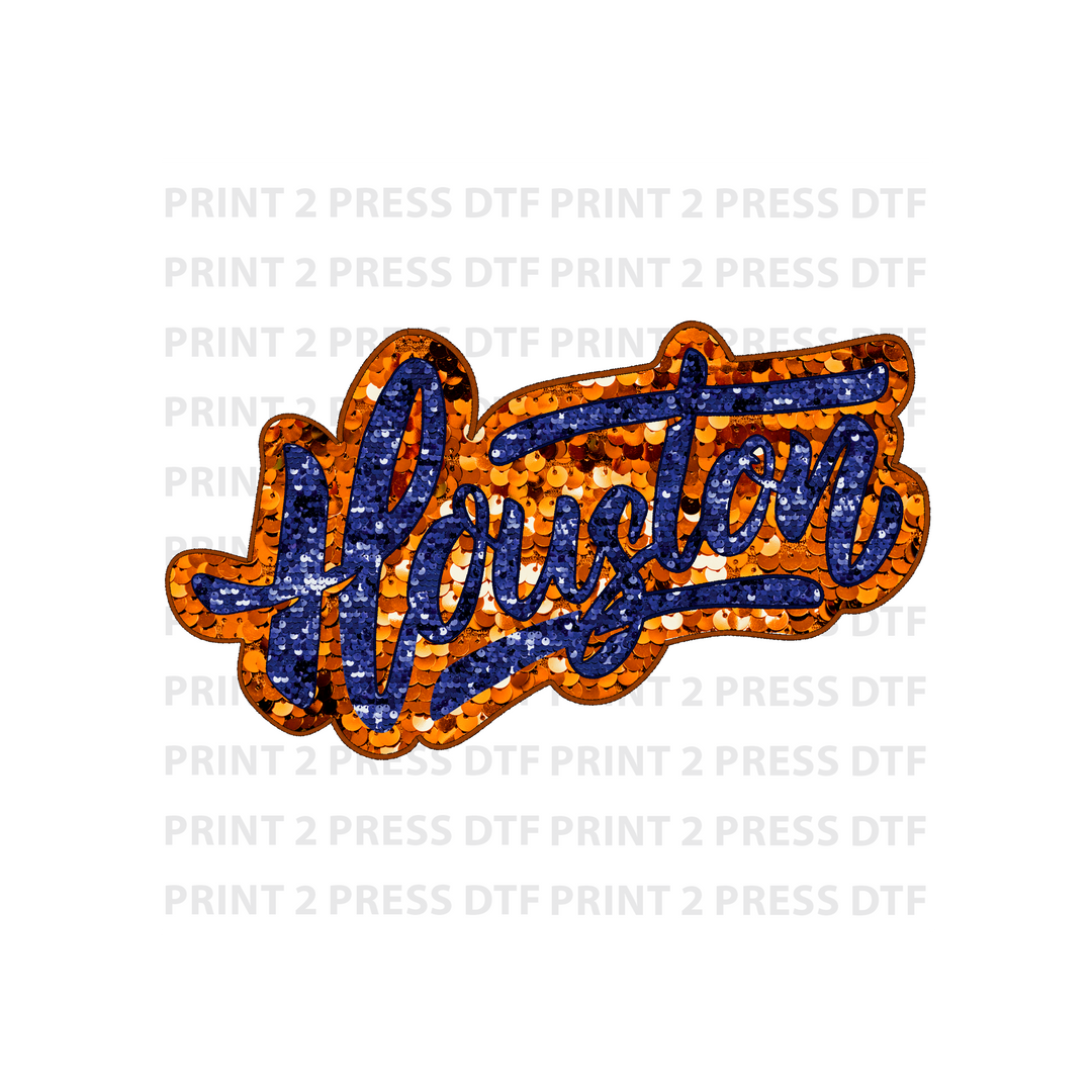 Sequin Graffiti Astros