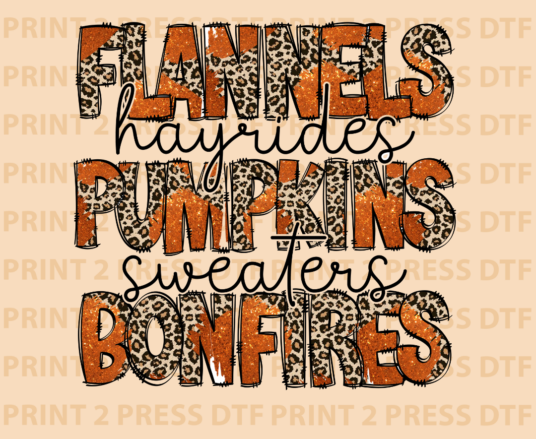 Flannels Pumpkins Bonfires