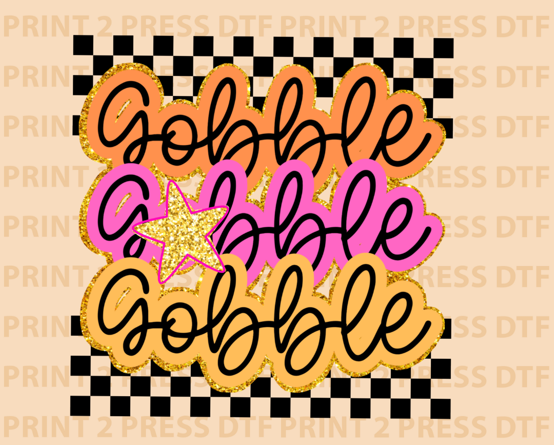 Gobble Gobble Gobble Checkered