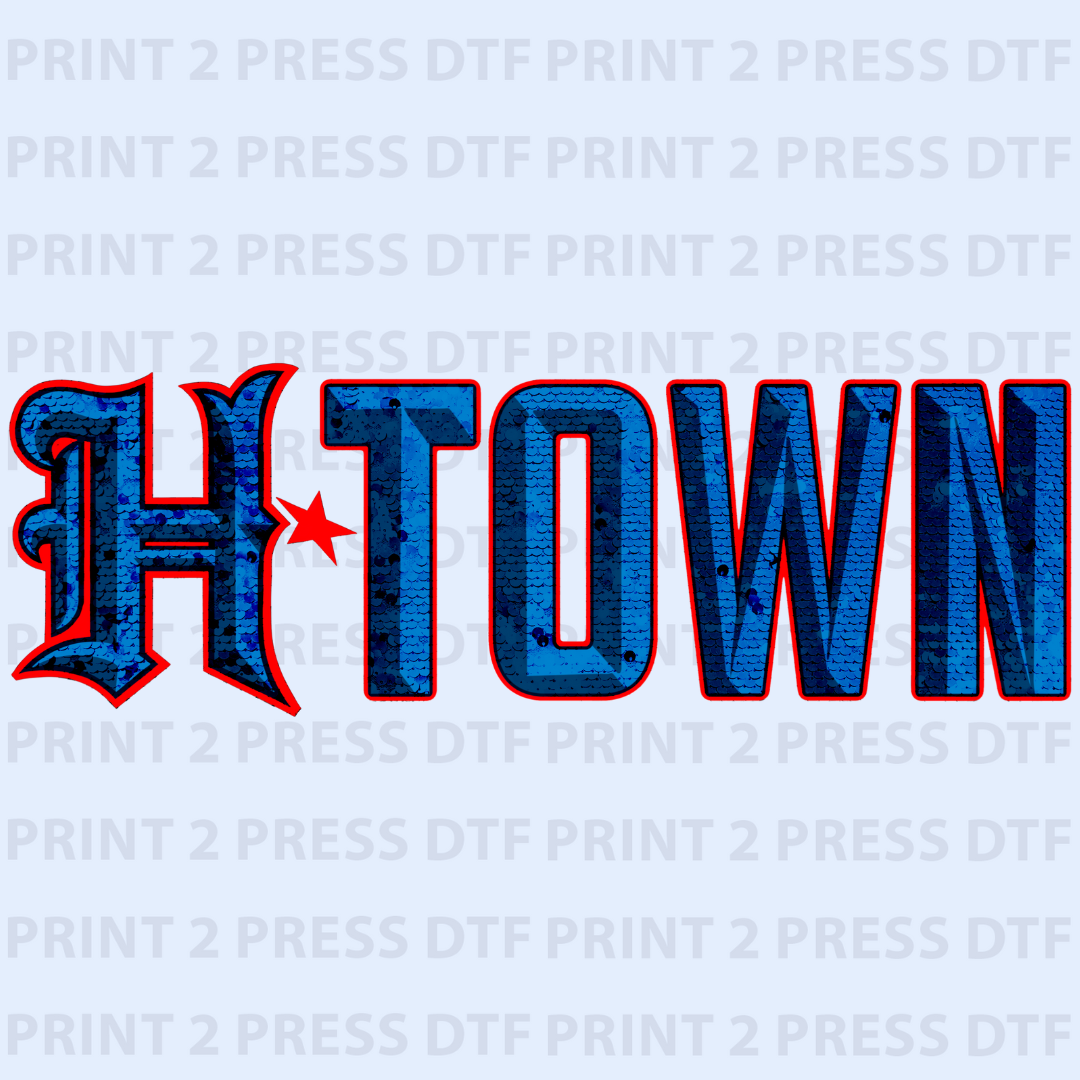 TXNS Faux Sequin H-Town