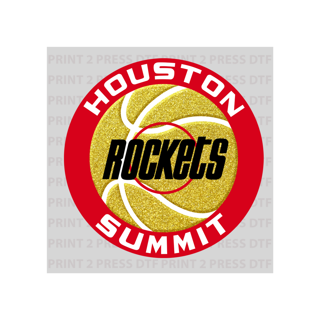 Summit Faux Rockets Basketball