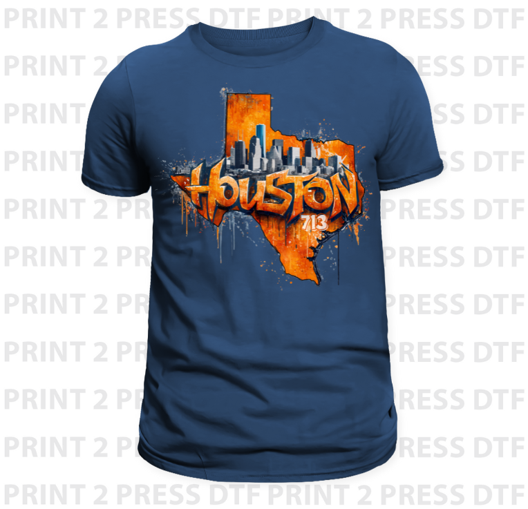 Houston Graffiti Orange