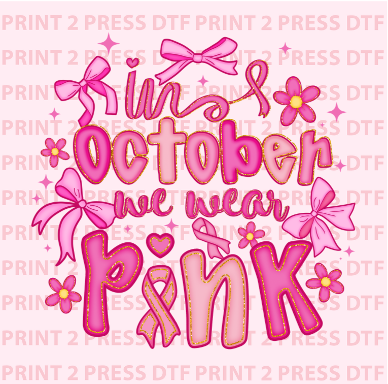 In October We Wear Pink Bows