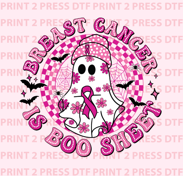 Breast Cancer is Boo Sheet (Floral Ghost)