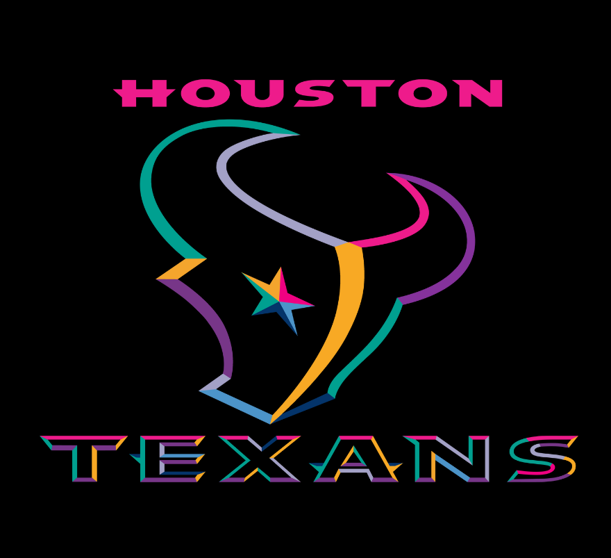 Houston TXNS Toro Multi Color (Toro is outline only)