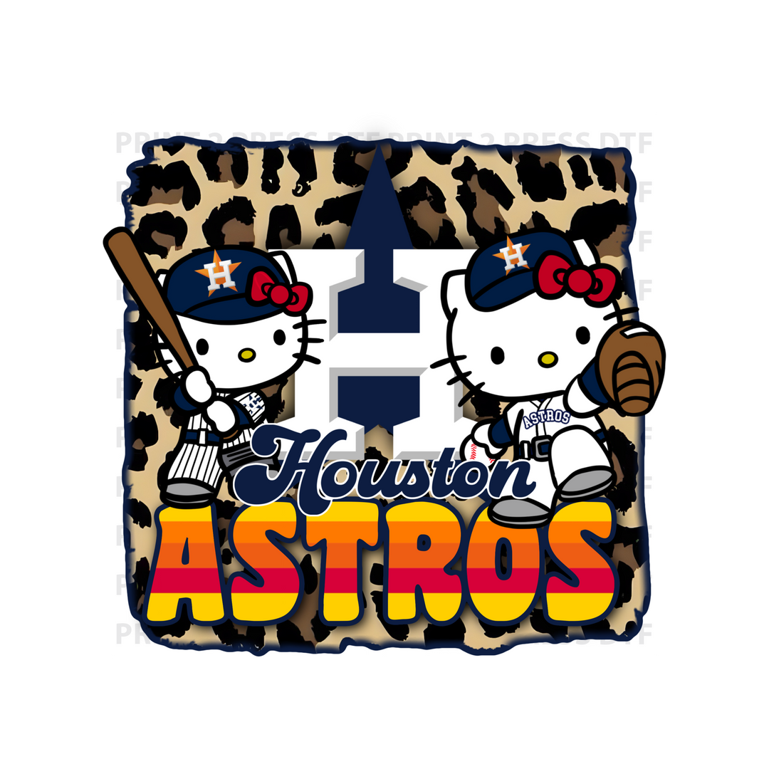 Cheetah Hello Kitty Astros Navy