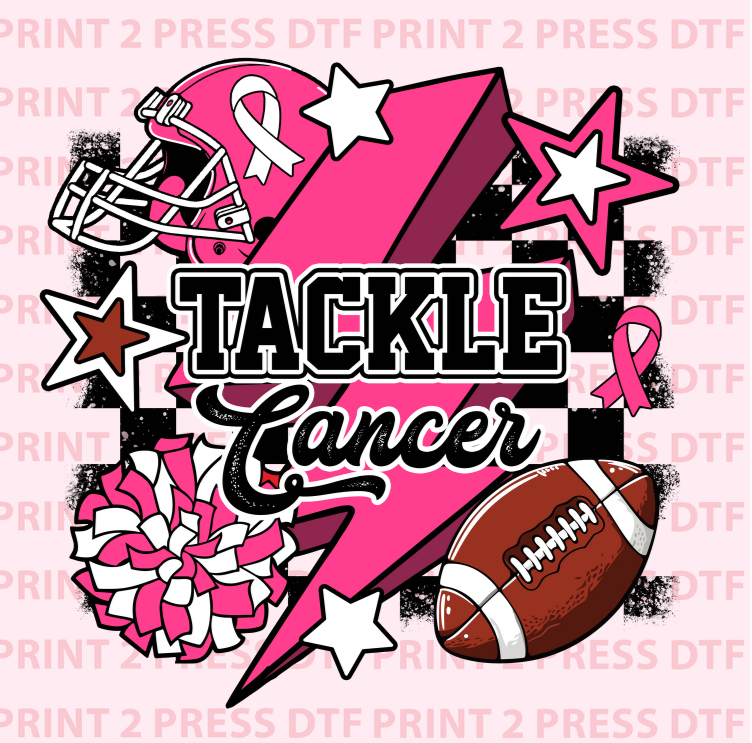 Tackle Cancer Checkered Lighting