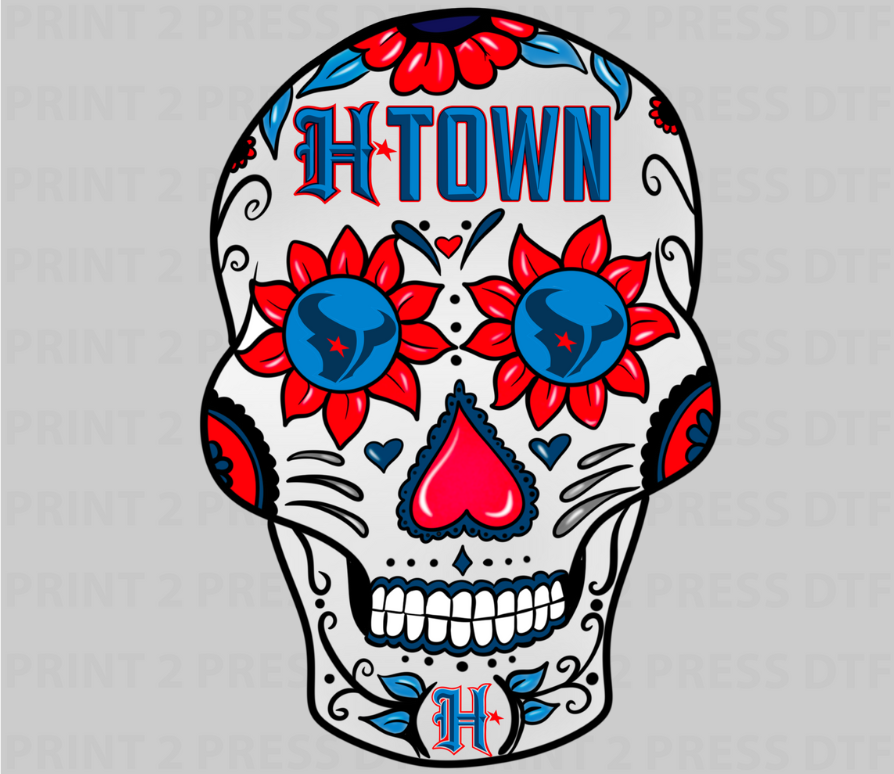 Dia De Los Texans H-Town Sugar Skull