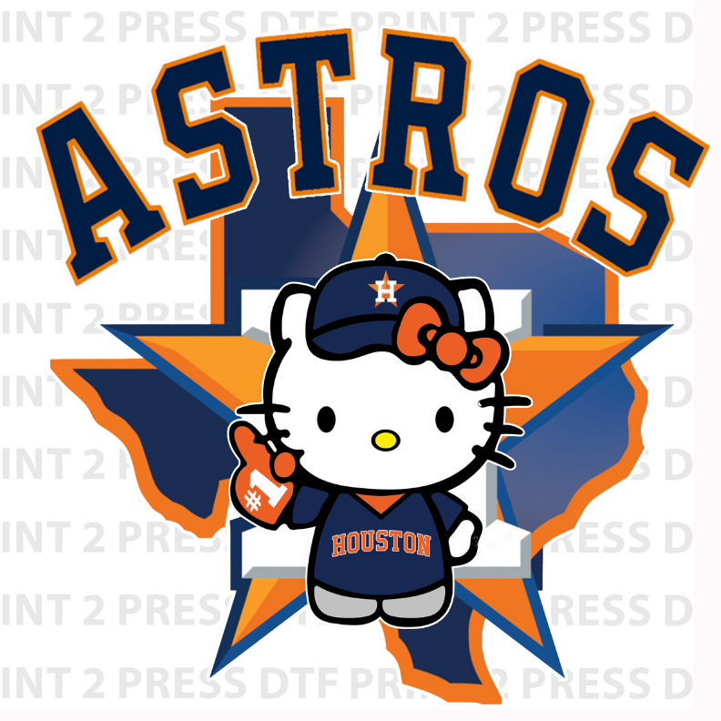 Hello Kitty Orange and Navy Star