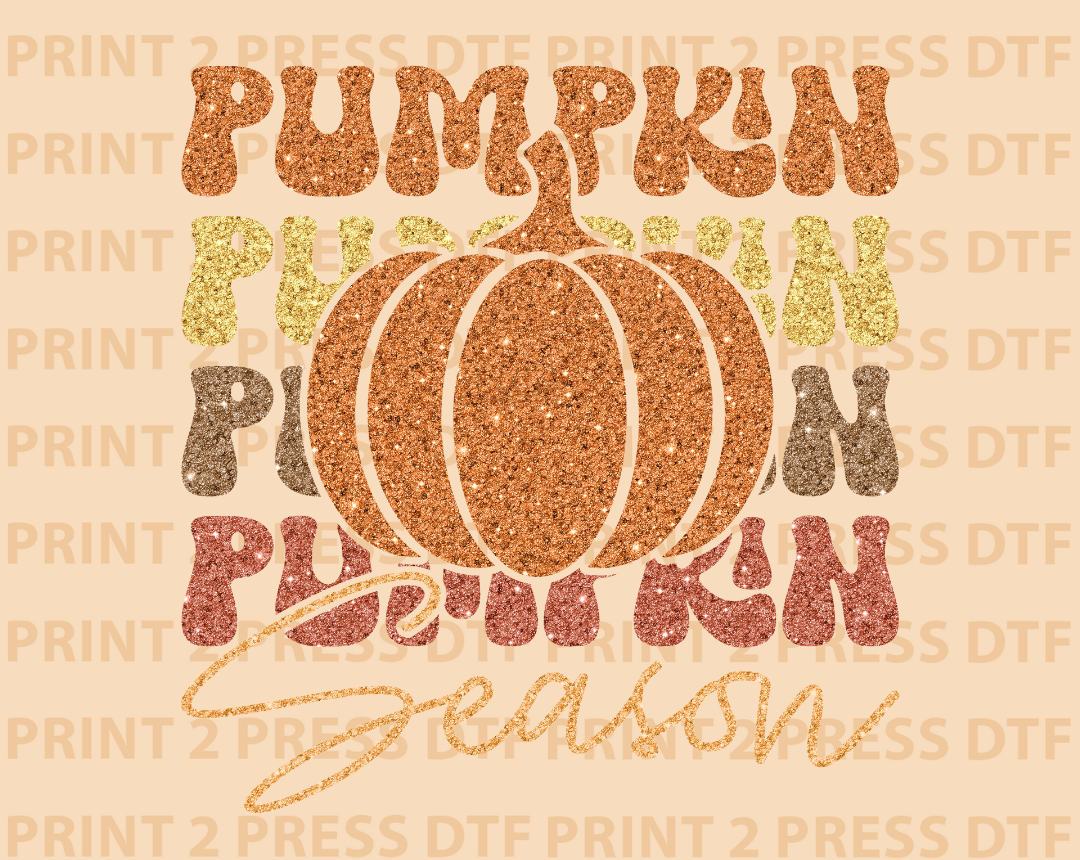 Pumpkin Season Glitter Browns