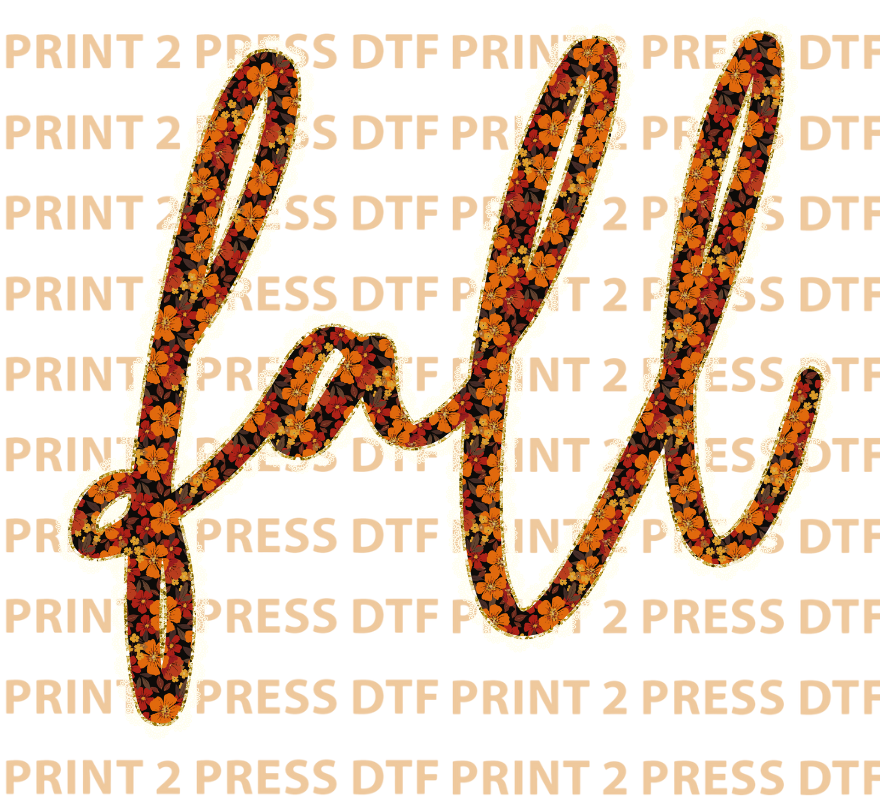 Fall Floral Faux Trim