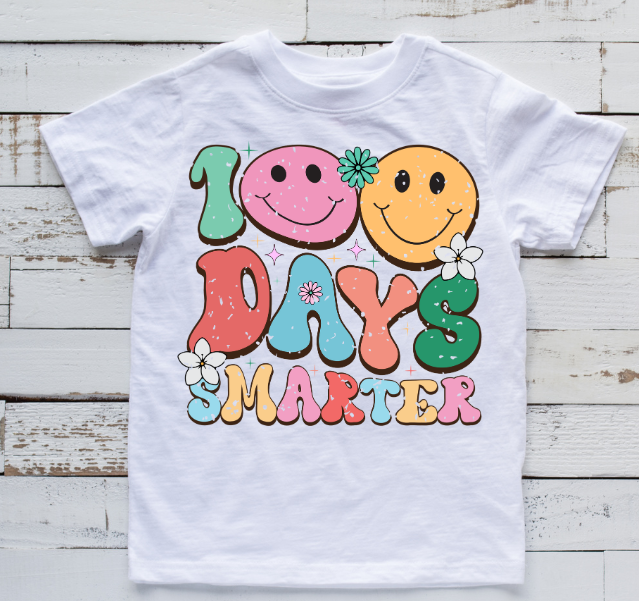 100 Days Smarter Happy Faces
