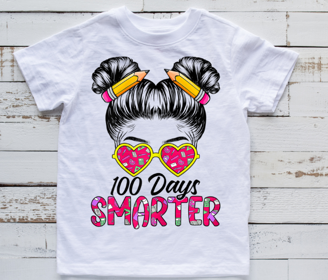 100 Days Smarter - Buns in hair