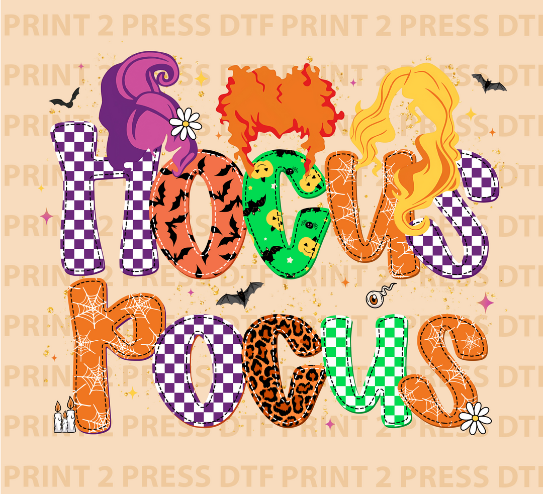 Hocus Pocus Checkered Doodle