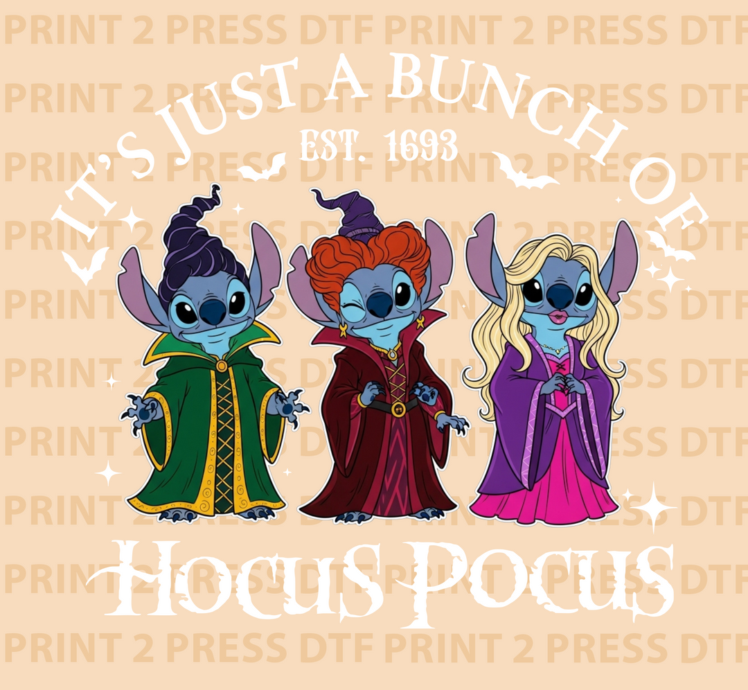 Bunch of Hocus Pocus Stitch White