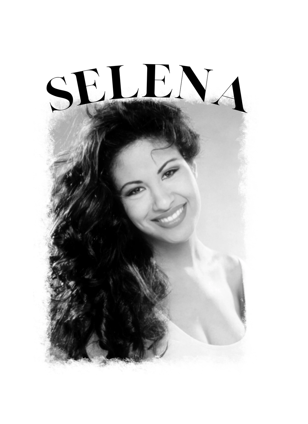 Selena Black and White