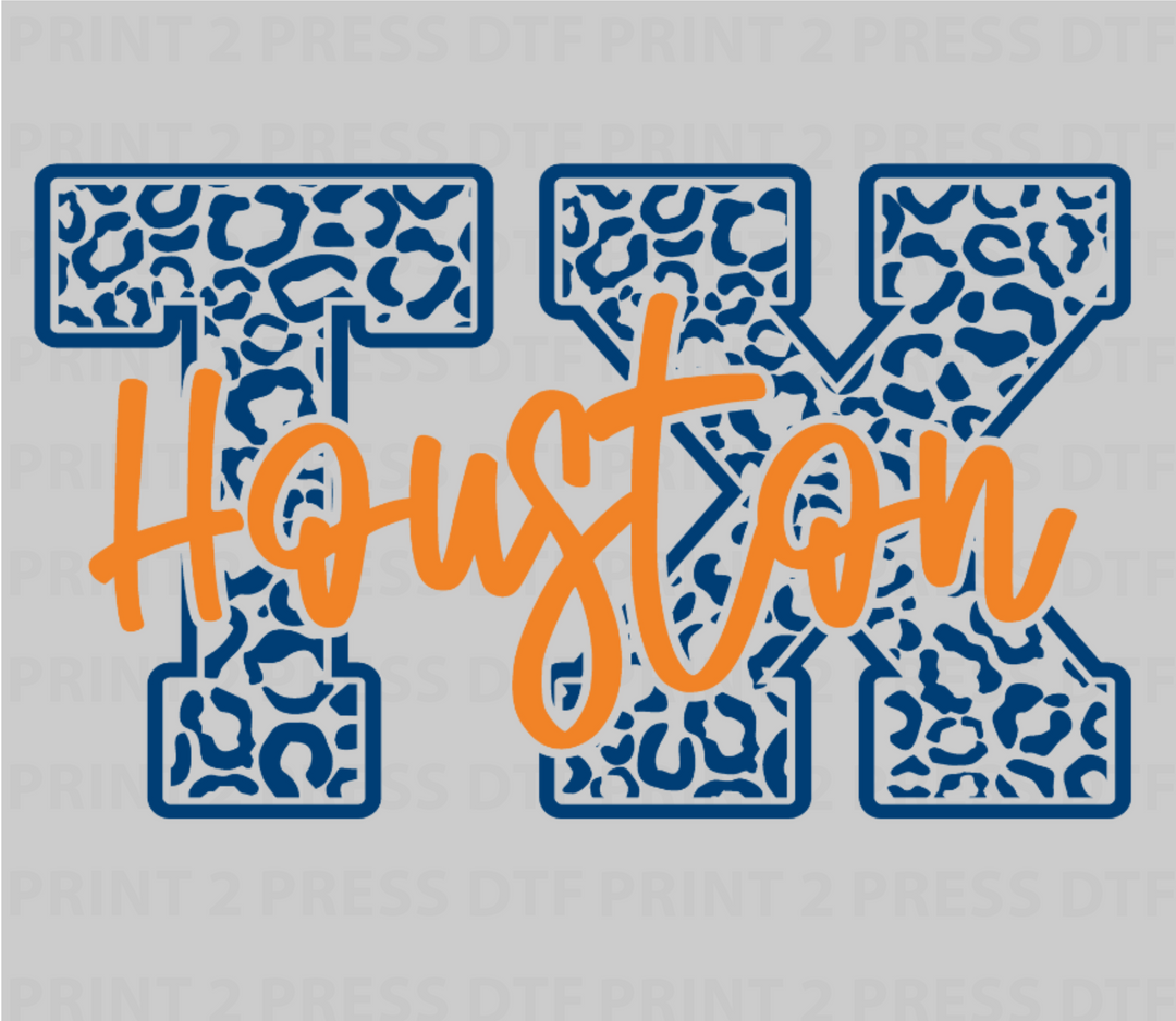 TX Navy & Orange Houston
