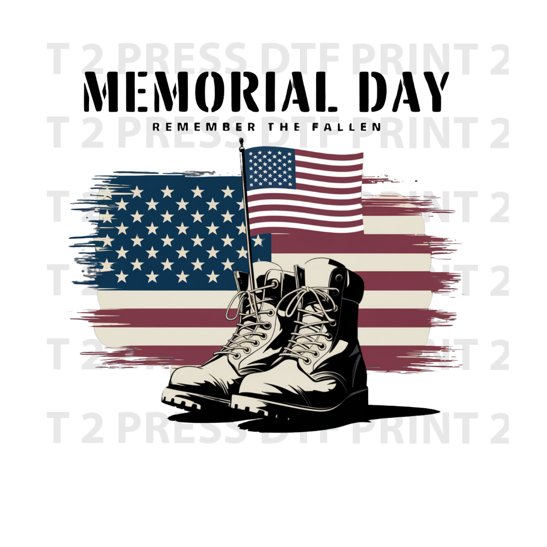 Memorial Day Flag Boots
