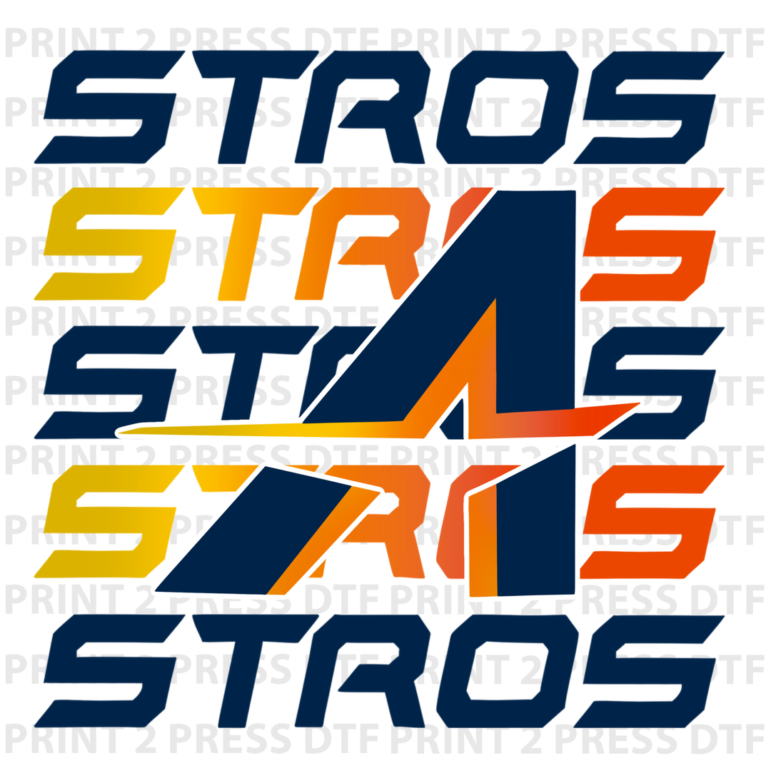 Navy and Orange Stros