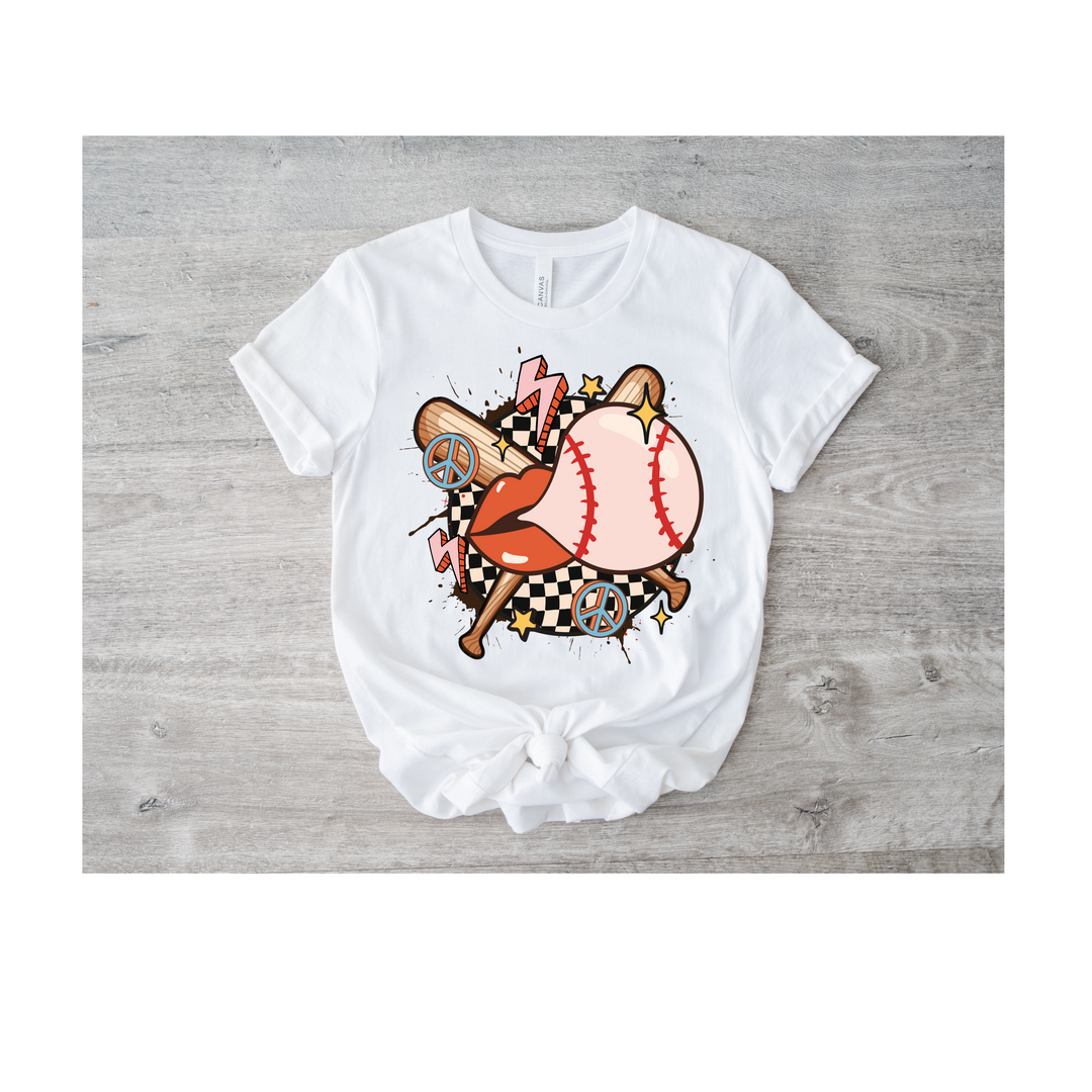 Retro Blowing Baseball