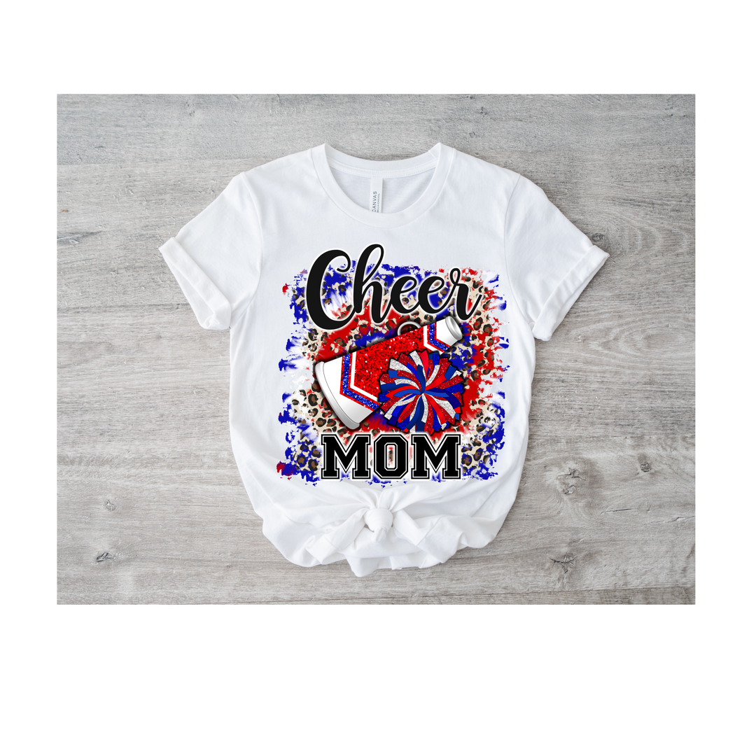 Cheer Mom Red Megaphone