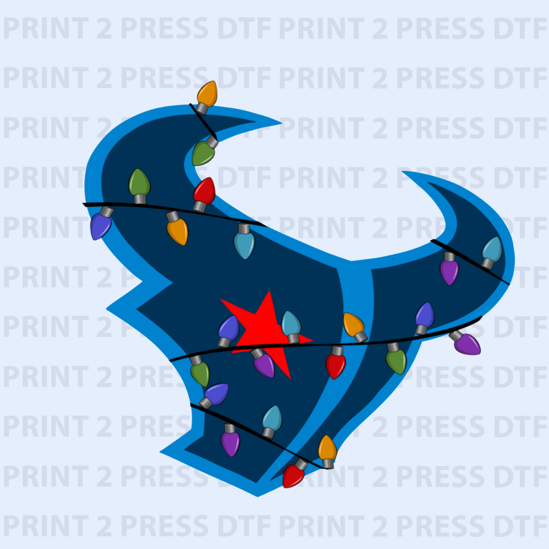 TXNS Bull Christmas Lights