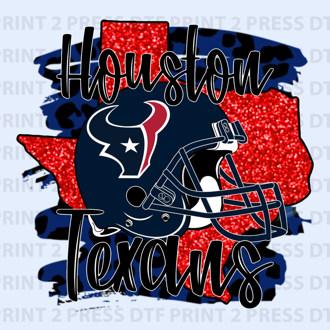 Faux Glitter Red State - Helmet TXNS