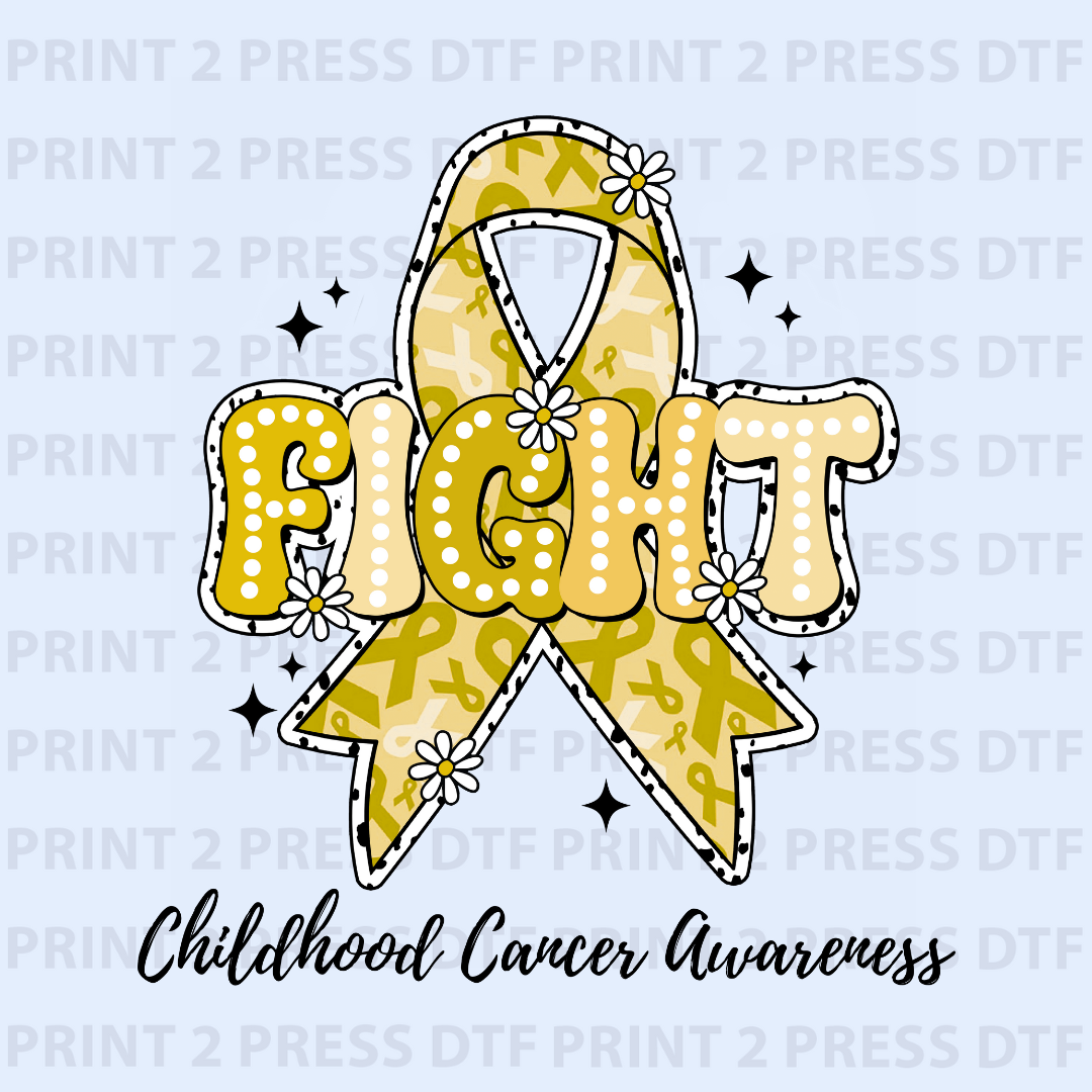 Fight Childhood Cancer Bow