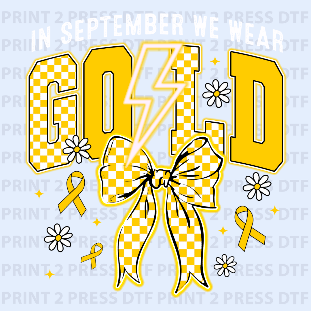 In September We Wear Gold White