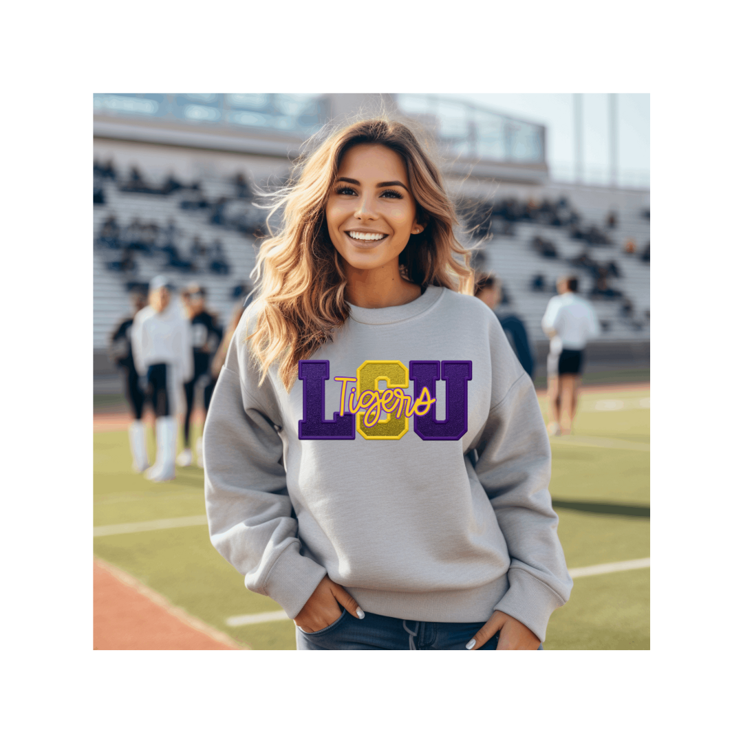 LSU Faux Embroidery