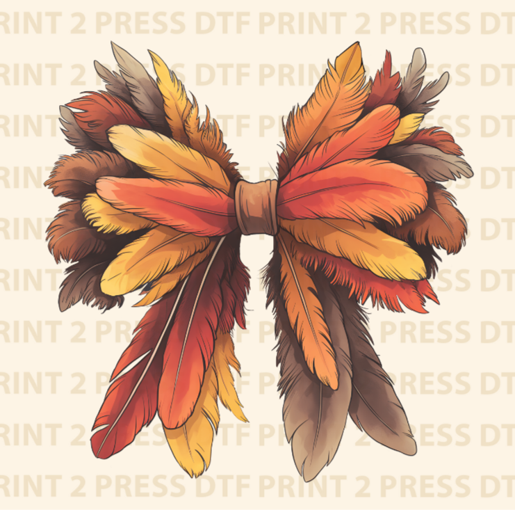 Feather Coquette Bow