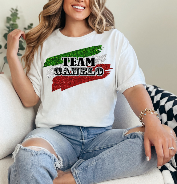 Faux Glitter Team Canelo