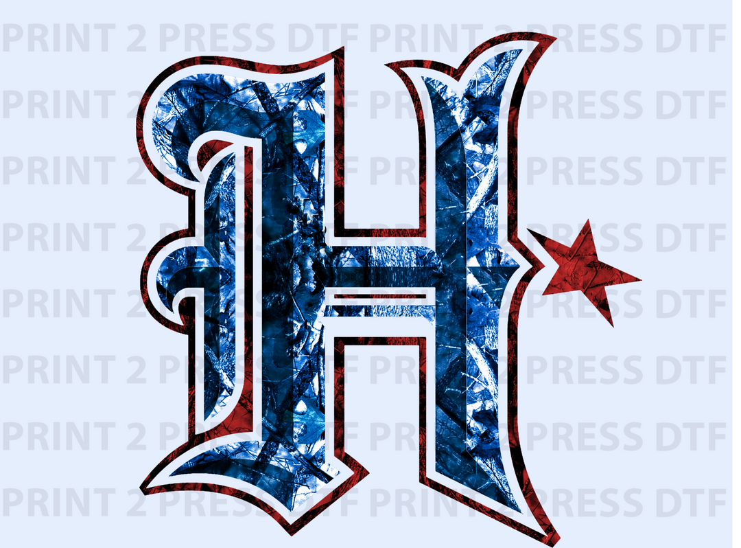 H Camo Blue