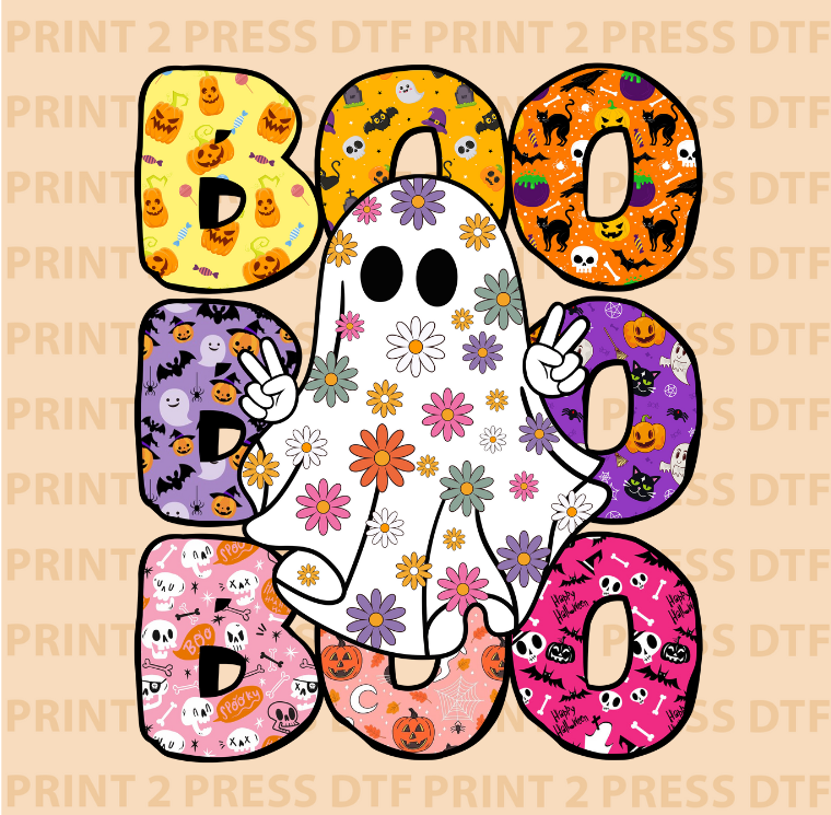 Floral Boo Ghost