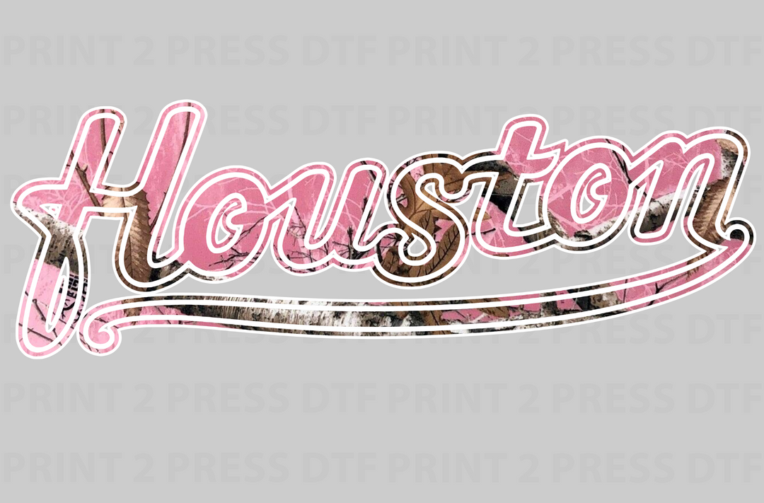 Cameo Houston Pink Cursive