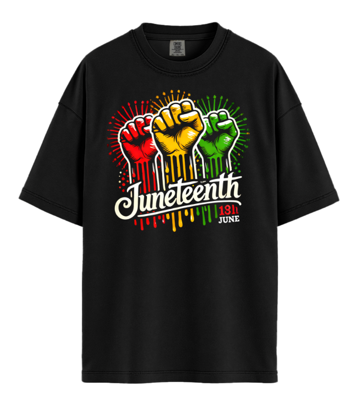 Juneteenth Hands with paint splash