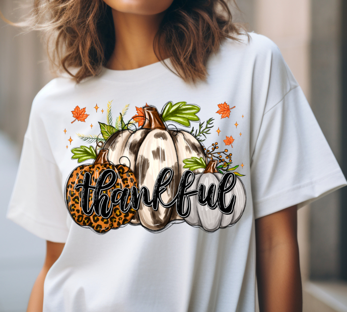 Thankful Pumpkins DTF Transfer