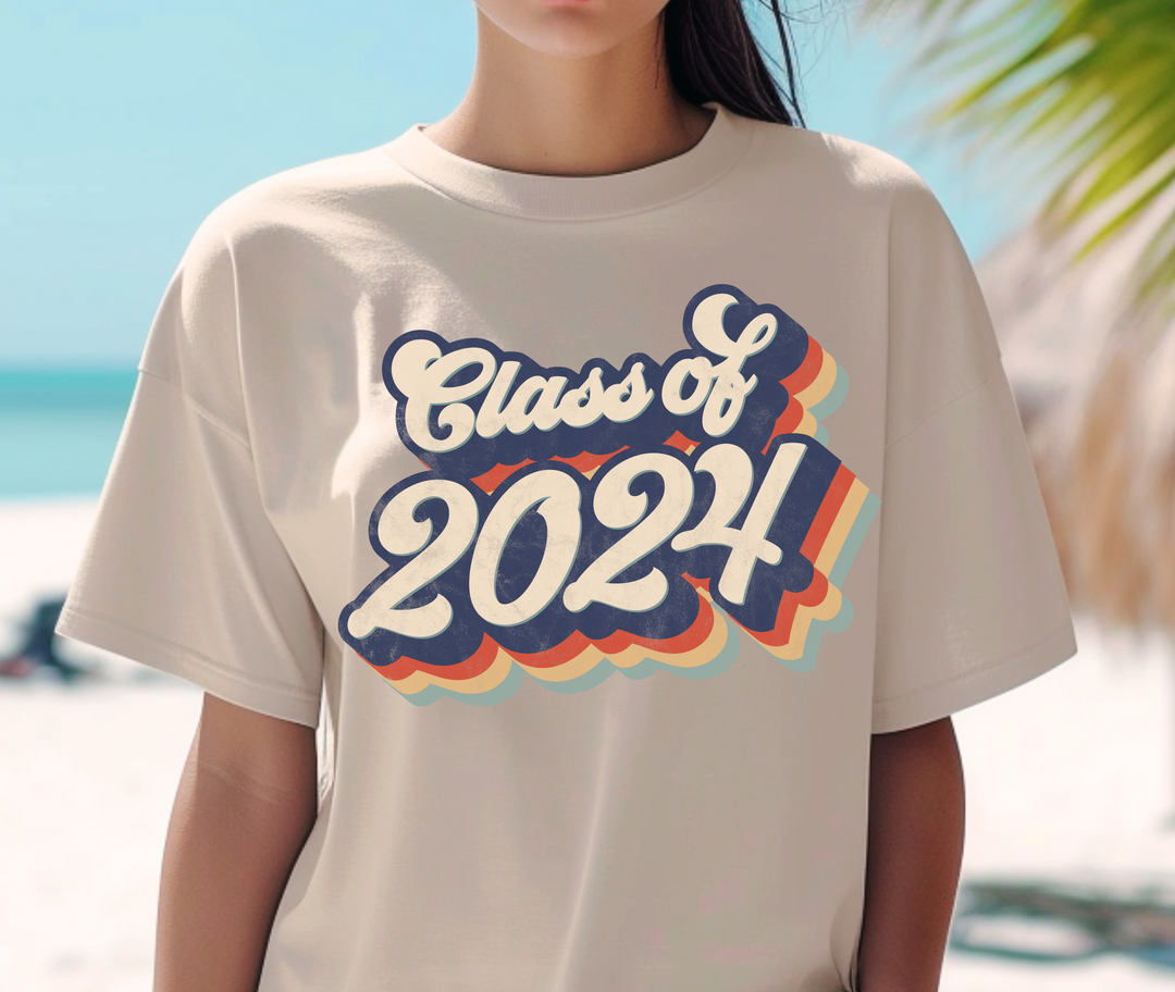 UNISEX Retro Class of 2024 DTF Transfer (Copy)