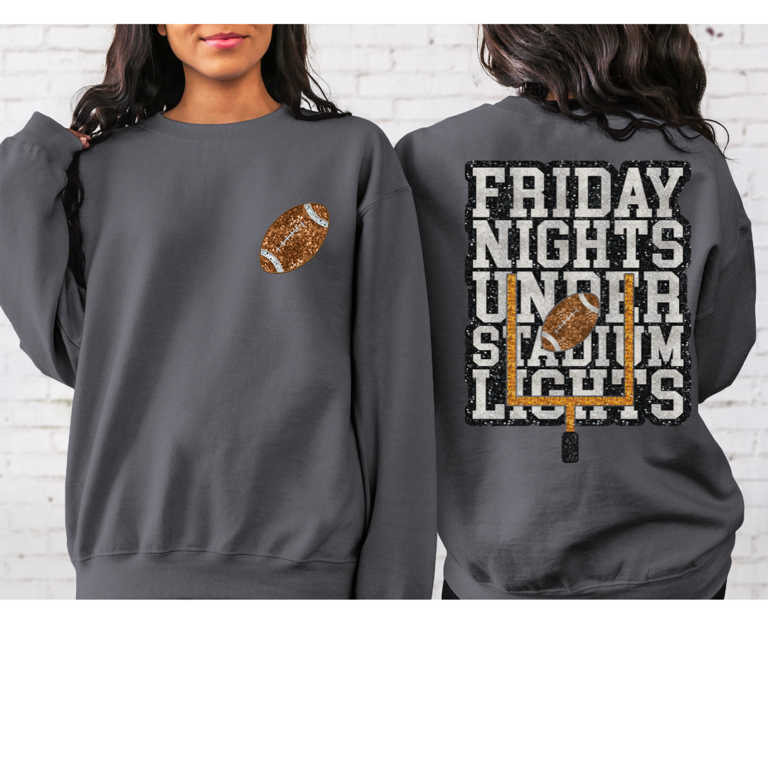 Faux Sequin Friday Night Lights