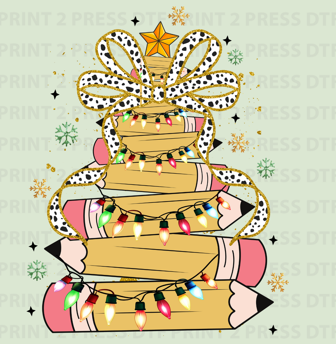 Pencil Christmas Tree