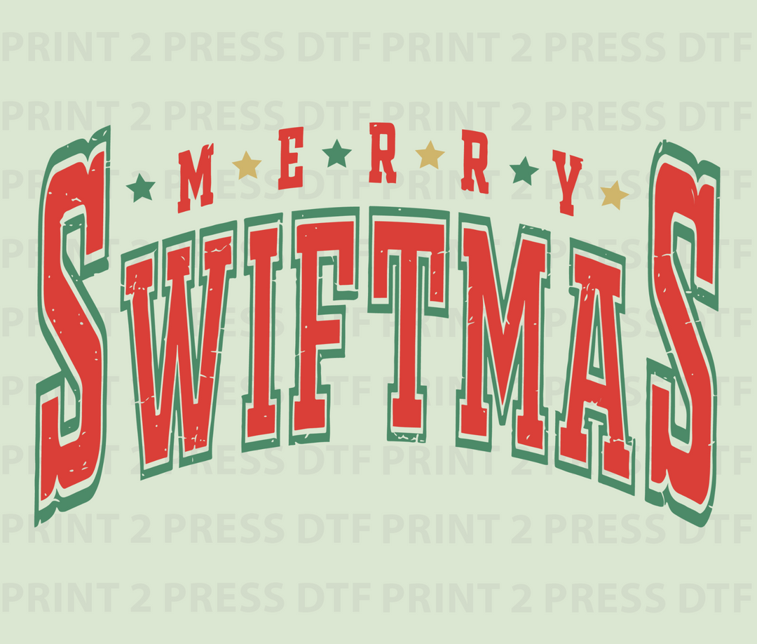 Merry Switmas Green and Red