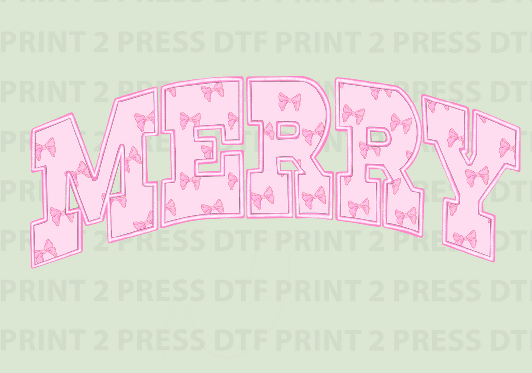 Pink Coquette Bow Merry