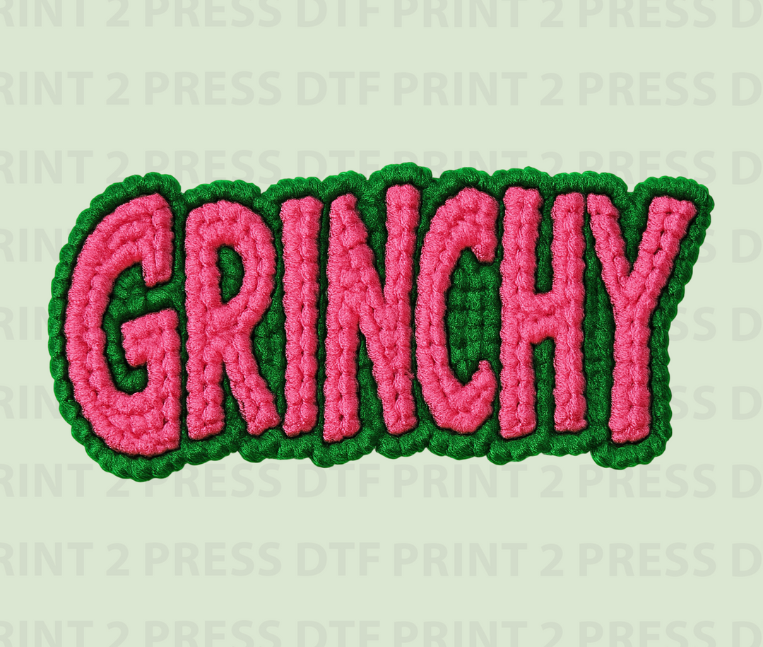 Grinchy Letters Crochet