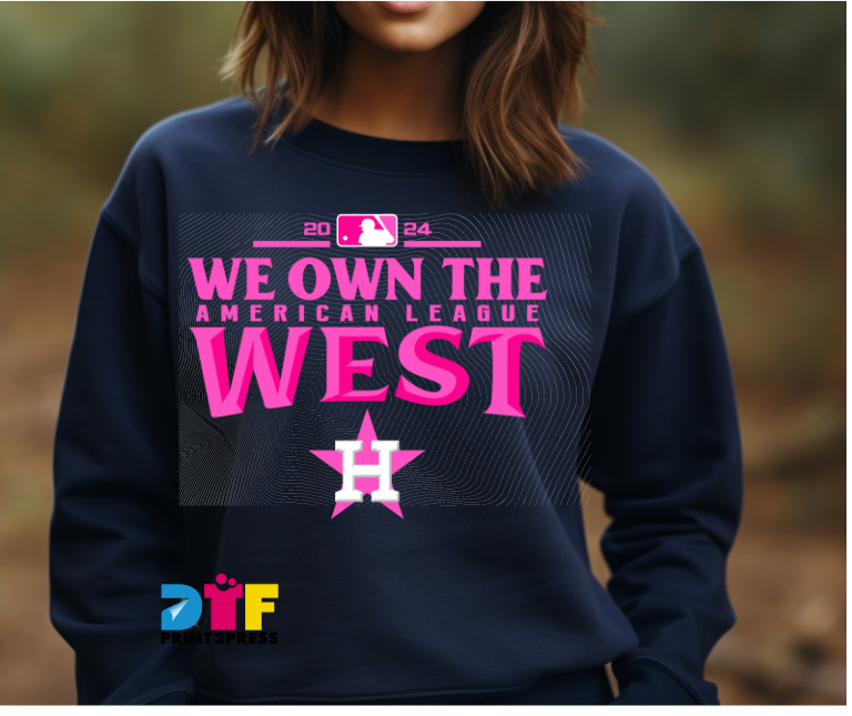 Pink We Own the West DTF Transfer