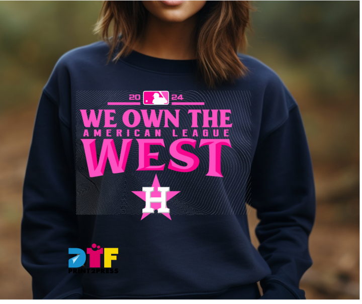 Pink We Own the West DTF Transfer